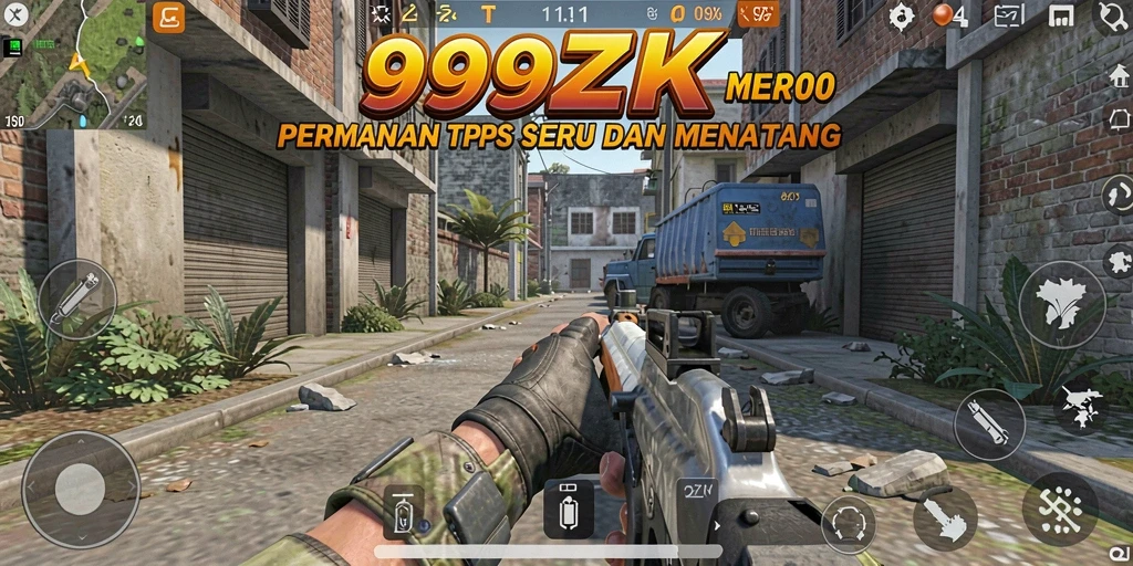 Tangkapan layar gameplay 999ZK dengan aksi TPS seru.