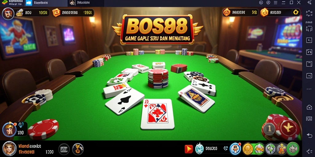 Screenshot menampilkan gameplay seru dalam permainan Gaple.