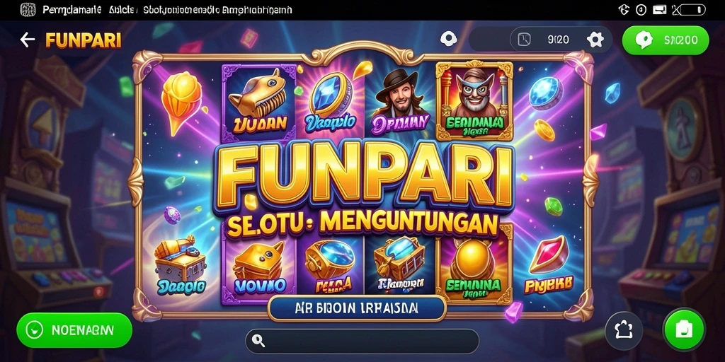 Gameplay slot FUNPARI yang menarik dan penuh warna.