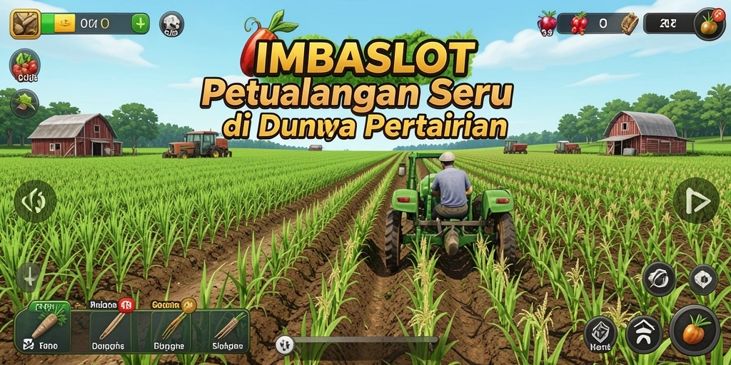 Tampilan gameplay seru dari IMBASLOT yang menghadirkan dunia pertanian.