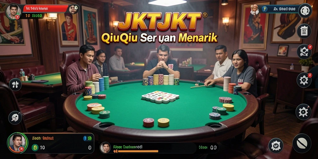 Gameplay QiuQiu yang seru di JKTJKT.