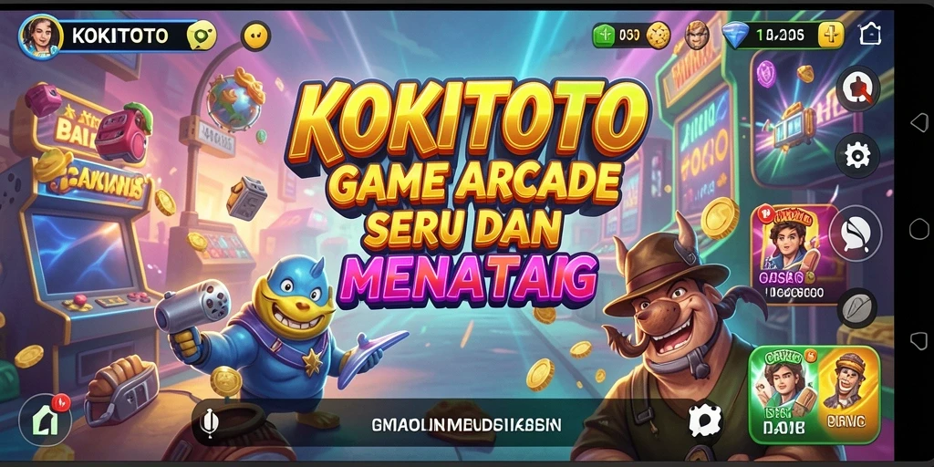 Gameplay seru KOKITOTO dengan tantangan menarik dalam aksi arcade.
