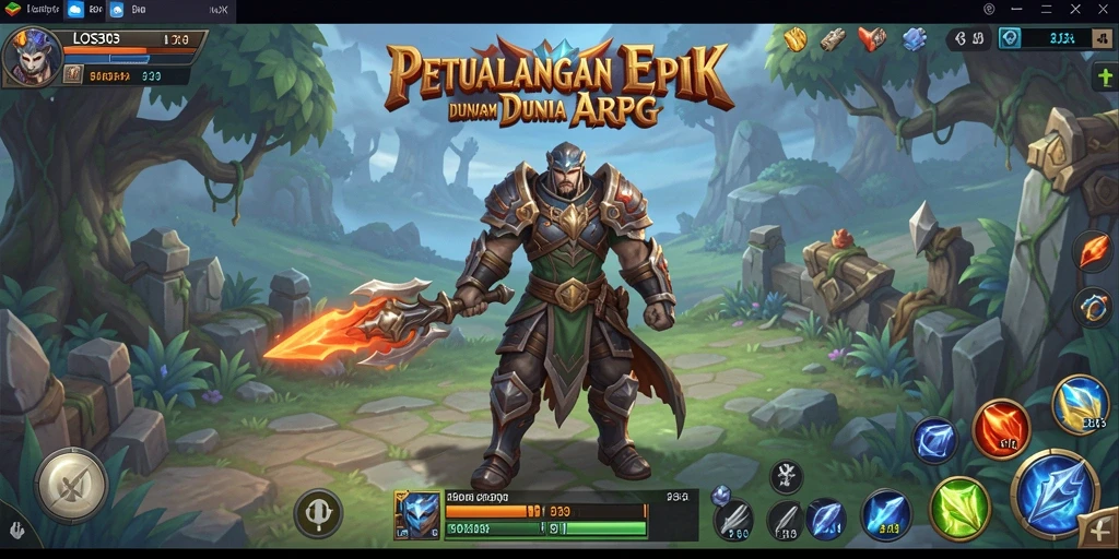 Tampilan gameplay <strong>LOS303</strong> yang penuh aksi dalam pertempuran ARPG.