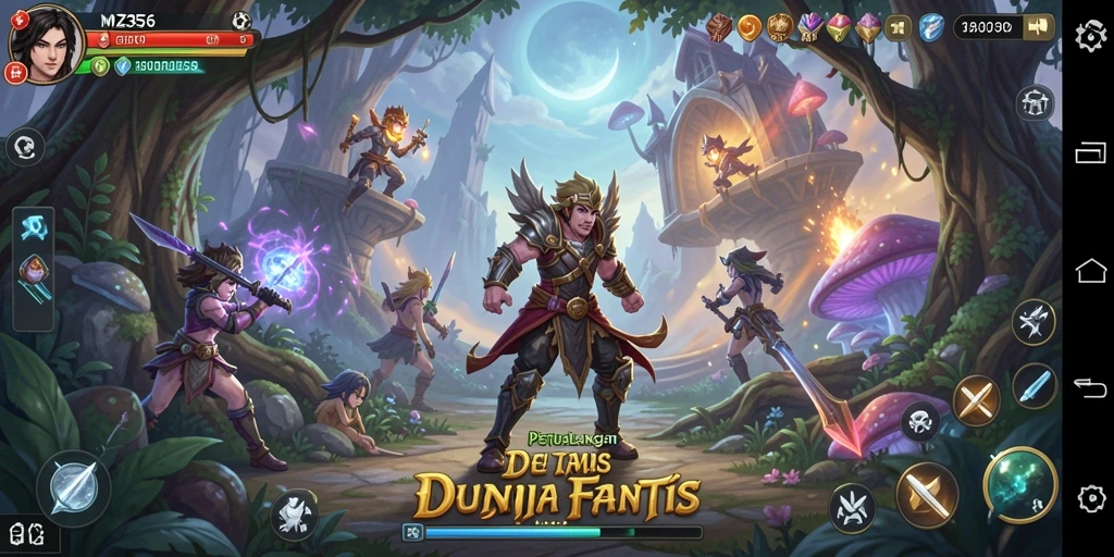 Tangkapan layar gameplay MZ356 yang menampilkan aksi petualangan seru.