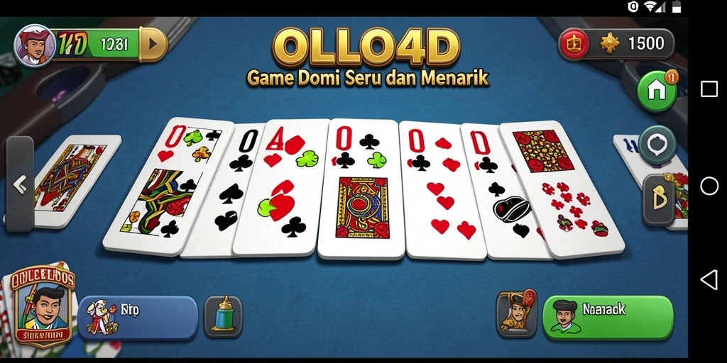 Tampilan gameplay seru di OLLO4D dengan teman-teman dan lawan.