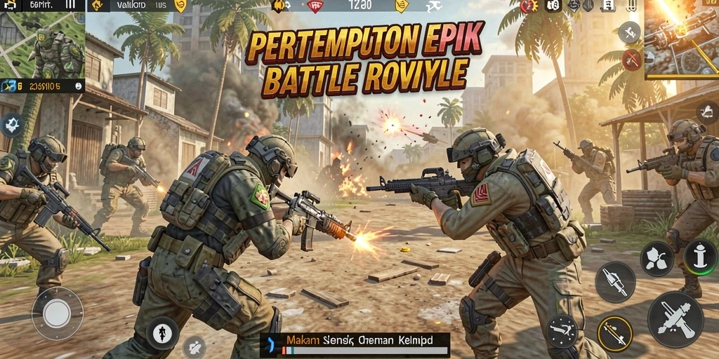 Gameplay seru T6 menampilkan aksi pertempuran Battle Royale yang mendebarkan.