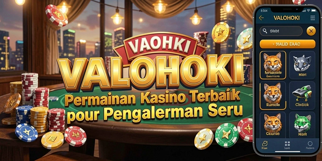 Tampilan gameplay menarik di VALOHOKI dengan suasana Kasino.